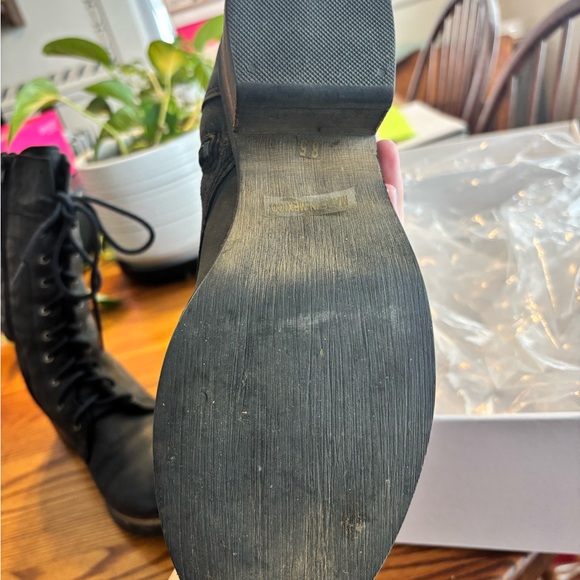 Luxe by JustFab Conley Black Lace-Up Boots - Picture 5 of 5